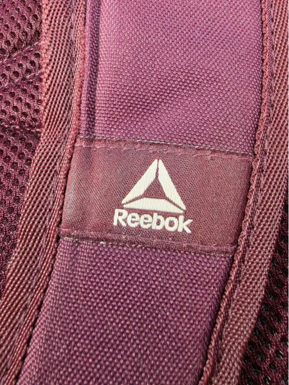 Reebok Maroon Backpack with Delta Logo